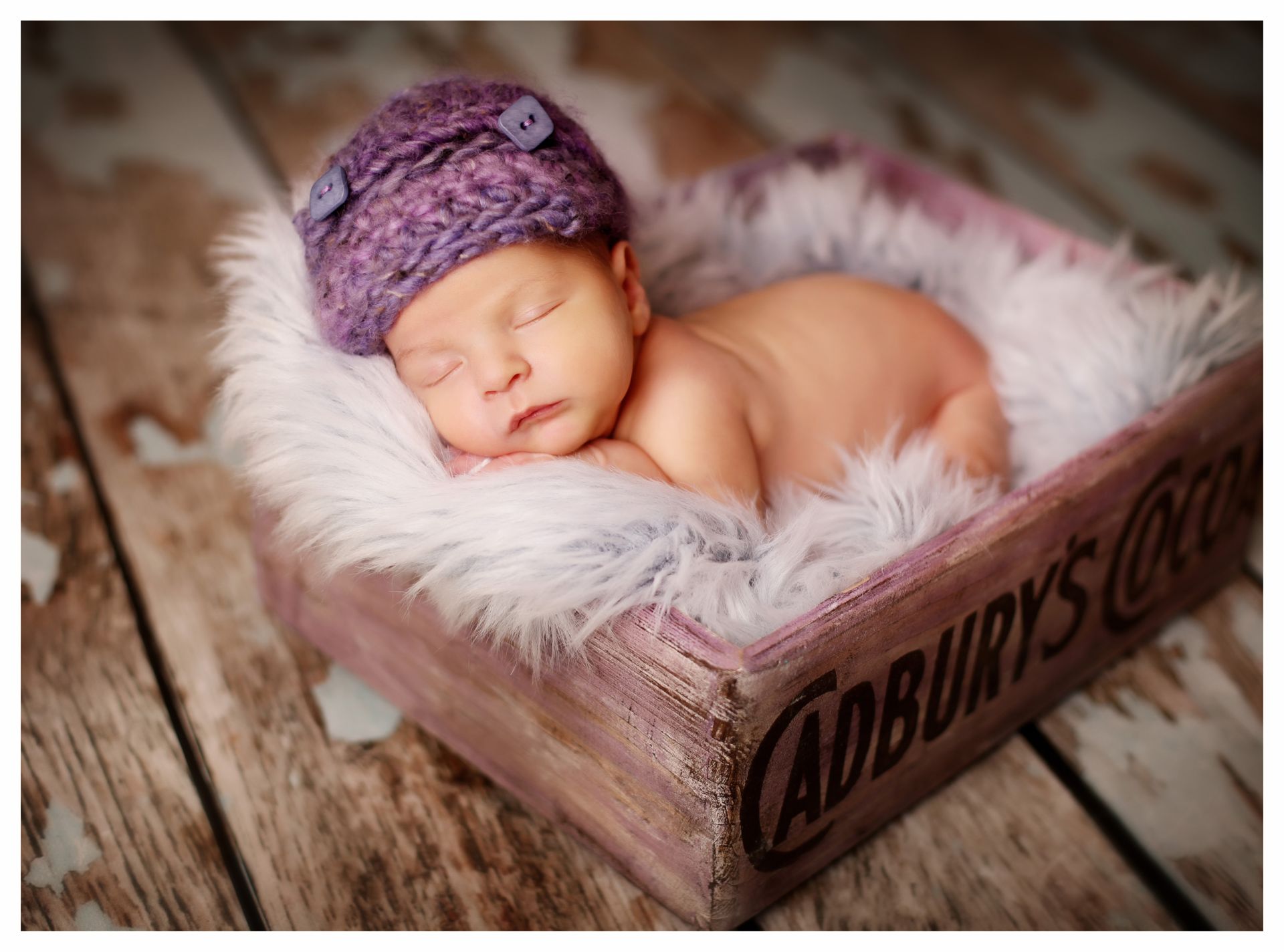 Newborn fotografie spícího novorozeňátka